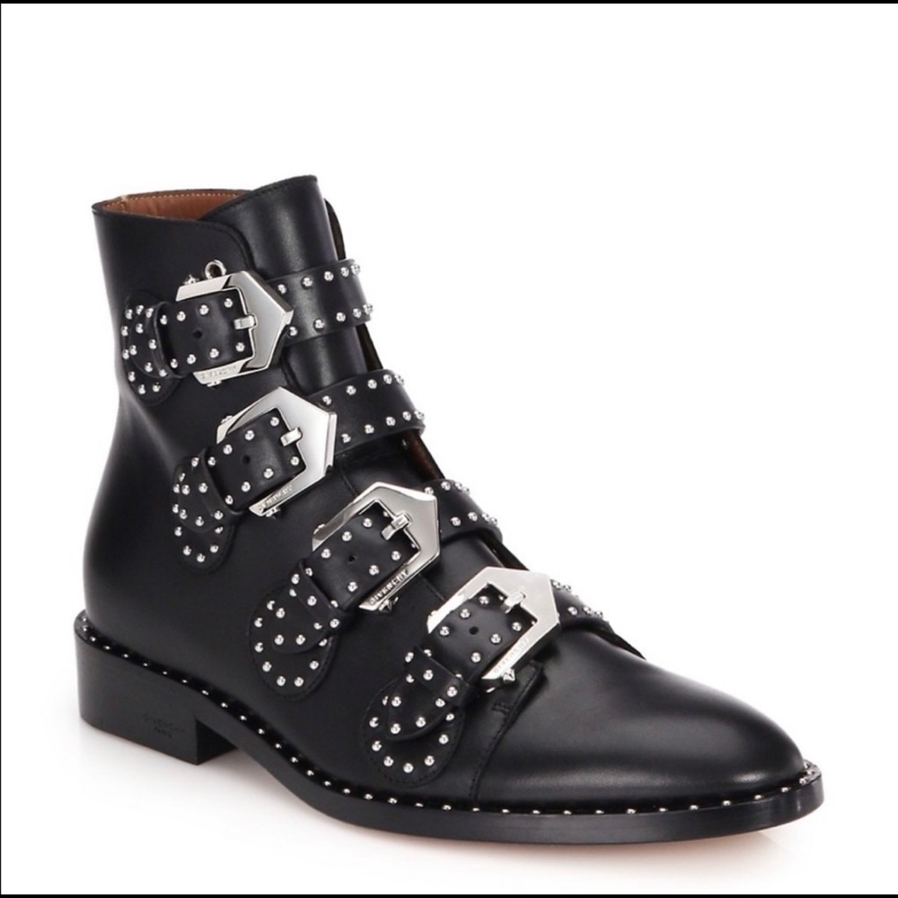 Givenchy Studded Leather Ankle Boot Size 39/8.5